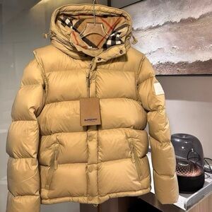 Burberry Beige Puffer Jacket for Men